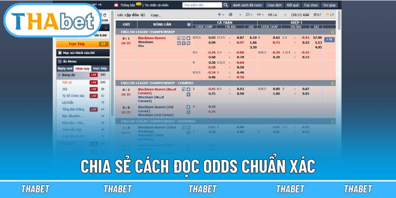 Hướng dẫn phân loại Odds chuẩn xác