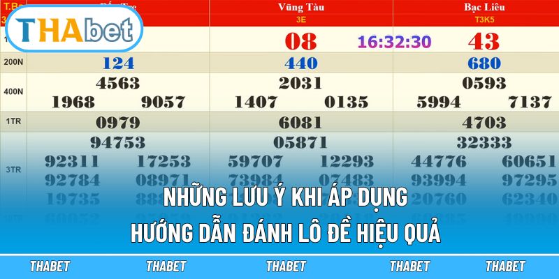 Những lưu ý khi áp dụng hướng dẫn đánh lô đề hiệu quả